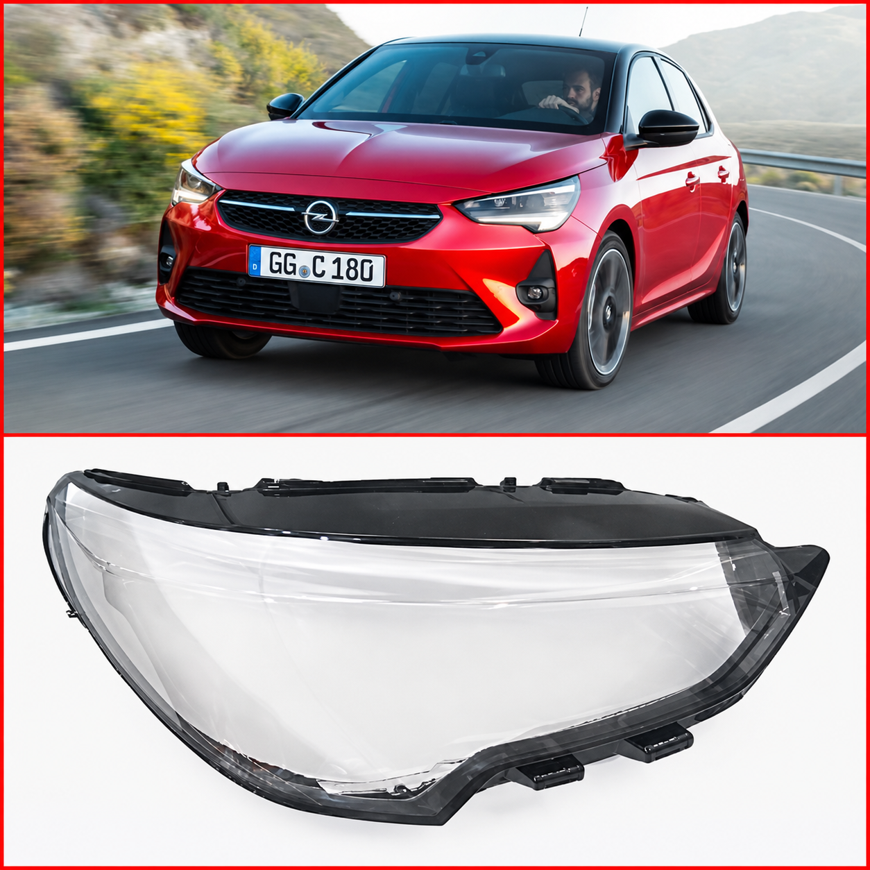 Opel Corsa 2019 - 2022 Sağ Far Camı